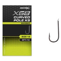 Matrix X6B Curved Pole XS Barbed Spade End Hooks